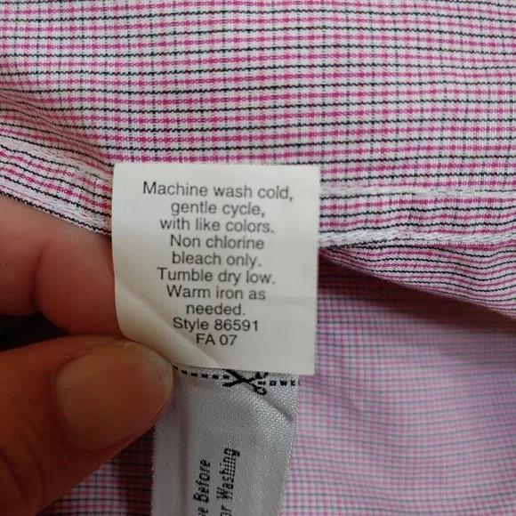 J Crew Button Down Plaid Shirt Top size 0 White Collar -412 - Picture 7 of 8